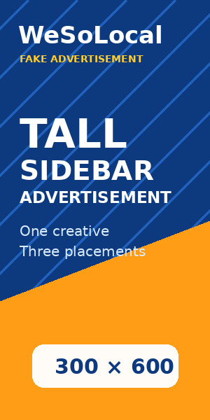 Website Event Feed Sponsored Advertisement — Tall Sidebar Advertisement 300 × 600